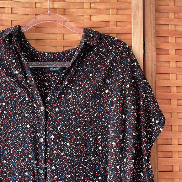 Madewell Central Drapey Shirt in Starry Night - Picture 5 of 7